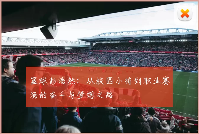 篮球彭浩然：从校园小将到职业赛场的奋斗与梦想之路